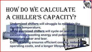 Chiller Capacity Calculation EXPLAINED | Chiller Load Capacity Calculation | Chiller Load Calculator