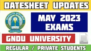 Gndu Even Semester 2023 News | Gndu Even Semester Datesheet | Gndu May 2023 Exam Updates | Exam News