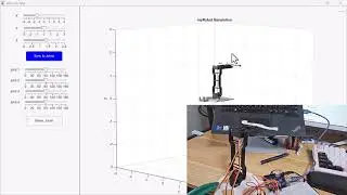 3D Printed Manipulator Digital Twin Simulation (MATLAB, Simscape Multibody, Robotics System Toolbox)
