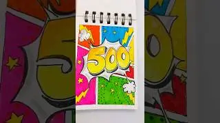 #500subs @YouTube 🤞🙏 💯 💯 💯 💯 💯 🔥Another milestone crossed,  Many more to go #art #popart#trending