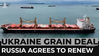Russia agrees to renew Ukraine Black Sea grain deal for 60 days