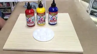 Let’s Blend! Rainbow blending wood stain with unicorn spit