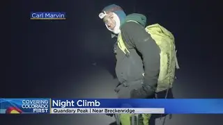 2 Coloradans Climb Quandary Peak At Night, In The Middle Of Winter