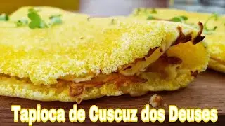TAPIOCA DE CUSCUZ SUPER FOFINHA dos DEUSES #tapioca #taíocadecuscuz #culinaria