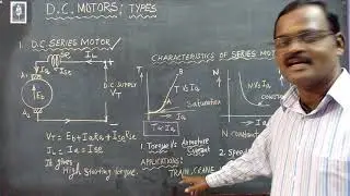 DC SERIES MOTOR / CHARACTERISTICS/ WORKING/ TAMIL