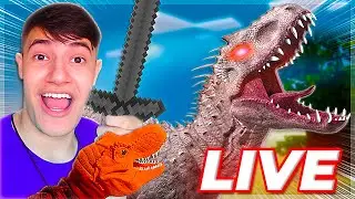 EM BUSCA DO INDOMINUS REX! RICHARD E REX MINECRAFT AO VIVO! #1