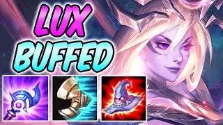 *CLEAN* NEW BUFFED FULL BURST DARK COSMIC LUX AP DARK HARVEST BUILD & RUNES | League of Legends S10