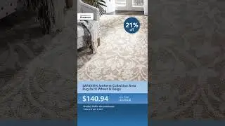 SAFAVIEH Amherst Collection Area Rug 8x10 Wheat & Beige