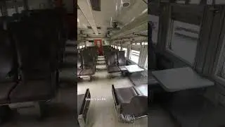 Interior of broad gauge railway coach. #train #rail #shorts