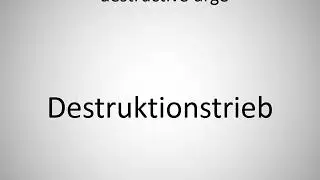 How to say destructive urge in German? (Destruktionstrieb)