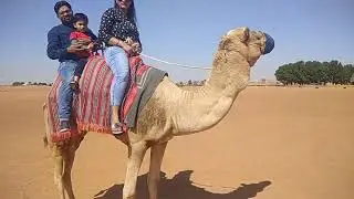 Desert Safari#Dubai 2019# Camel Riding#UAE# with Anju and Aarush