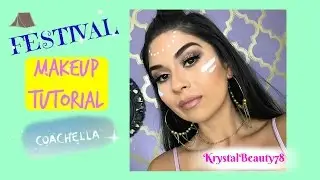 Neutral Festival Makeup Tutorial l KrystalBeauty78