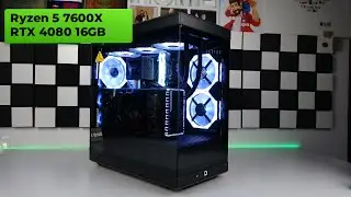 AMD Ryzen 5 7600X + RTX 4080 👽 PC BUILD with SAD DUO Gaming PC + Test 1080p 1444p 2160p