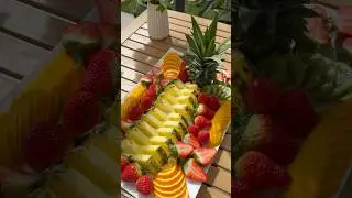 Праздничная фруктовая нарезка🍍🍓🍊🥝