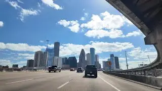 DRIVING THROUGH HOUSTON I-45 SOUTH