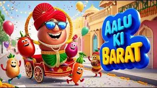 Aaloo Ki Nikli Barat | Hindi Kids Song | Nursery Rhyme | Funny Cartoon Song #aalukiniklibarat