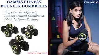 Buy Gym Dumbbells Directly From Factory | Gamma Fitness | Rubber Coated Dumbbells For Gym / Home Gym