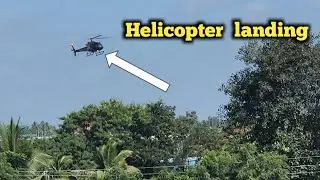 Helicopter Landing | Real Helicopter view @honeygifts-d9q 