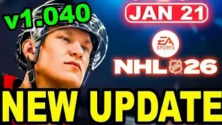 NHL 26 Update 1.040 Patch - Gameplay Fixes, New HUT Moments & Fresh Uniforms
