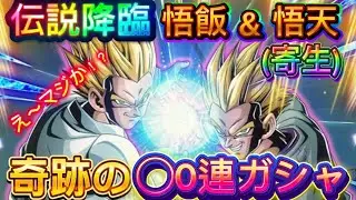 【ドッカンバトル】LR寄生悟飯&悟天 狙ったら凄まじいことに！？ピッコロさんの声真似しながら引いてみた！伝説降臨 【ドカバト】