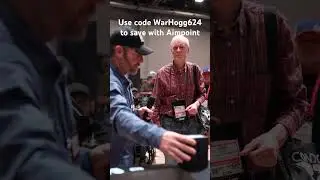 Aimpoint booth SHOT Show 2024 - warhogg.com #shorts #gun #training