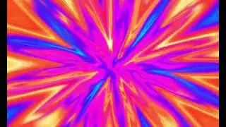 Colorful Psychedelic Neon Visual | Calm Abstract Background No Sound