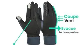 Gants stretch POLAR pour cycliste