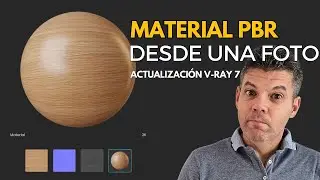 Inteligencia Artificial en V-Ray 7: crea materiales PBR desde una foto