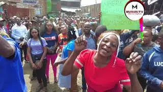 DEMONSTRATIONS IN GIKOMBA MARKET DEMOLITION. ROADS CLOSED