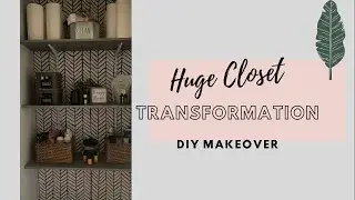 DIY CLOSET MAKEOVER| UTILITY CLOSET TRANSFORMATION