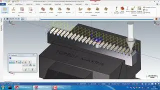 Mastercam  3 axis  Kremayer dişli işleme ( Rack  spur