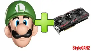 StyleGAN2 + Luigi (thx @Patrick Harkness)