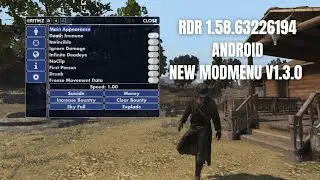 RDR ANDROID 1.58 | MODMENU V1.3.0 RELEASE