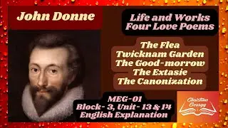 John Donne|MEG-01|English Explanation