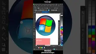 Drawing Windows Logos in Corel Draw #coreldraw #shorts #windows