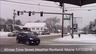 Winter, The Streets of Portland, Maine 1/17/2018