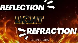 REFLECTION AND REFRACTION OF LIGHT| 10TH CLASS (PART-3) | BY PRASAD SIR | #light #10thclass #physics