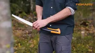 Sciez efficacement vos arbres avec la grande scie de jardin à lame rétractable Xtract™ SW75 Fiskars