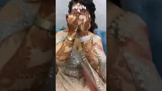 A Lovely Bride Showcasing Her Stunning Mehendi & Jewellery| Looking soo pretty😍 #bridal