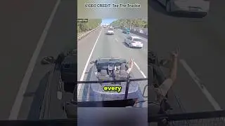 Moron Brake Checks A Semi Truck