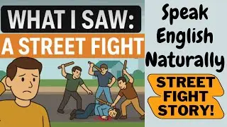 Real English Conversation Practice I A Shocking Street Fight | spoken english