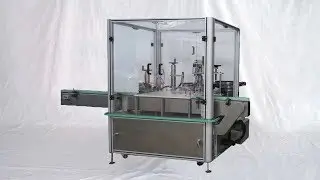 Soft bottles plastic container filling capping MC rotary medical liquid bottling line حشو الروتاري