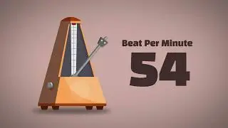 54 BPM Metronome [1Hour]
