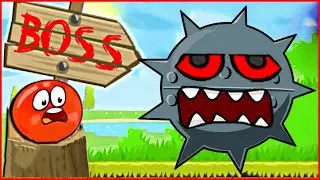 new spiked boss game about Red Ball 5. Новая игра про красный шарик 5