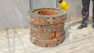 How to make an oven - Tandoor from old ceramic pot, red brick