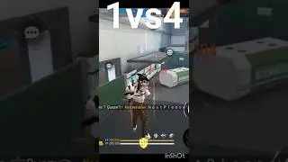 I bet, you can't do this 1vs4🤯 #shorts #STTFF#free fire shorts