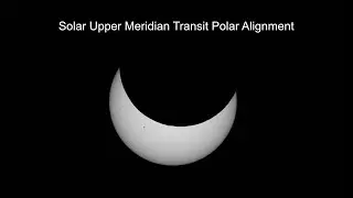 Polar alignment with the sun