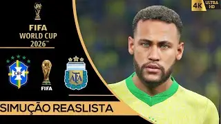 BRASIL X ARGENTINA | FINAL DA COPA 2026 | NEYMAR X MESSI | GOGOSZ PATCH 4K 60FPS GAMEPLAY REALISTA.