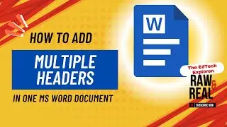 How to add multiple headers in one Microsoft Word document