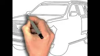 How to Draw Cadillac Escalade Luxury SUV